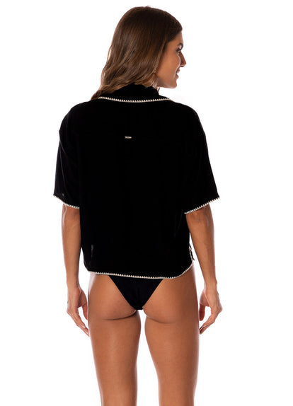 Thumbnail - shirts from Maaji – Midnight Black Jaya Shirt – Category: Apparel , Accessories Clothing - 2