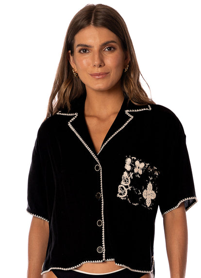  shirts from Maaji – Midnight Black Jaya Shirt – Category: Apparel , Accessories Clothing