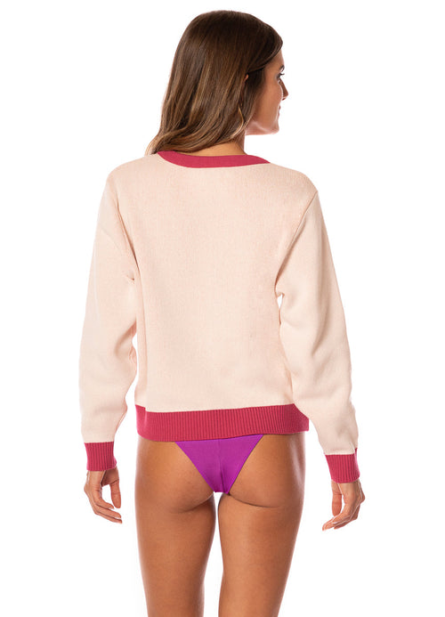 Hover image -  Maaji Flamingo Palm Blink Pull Over 