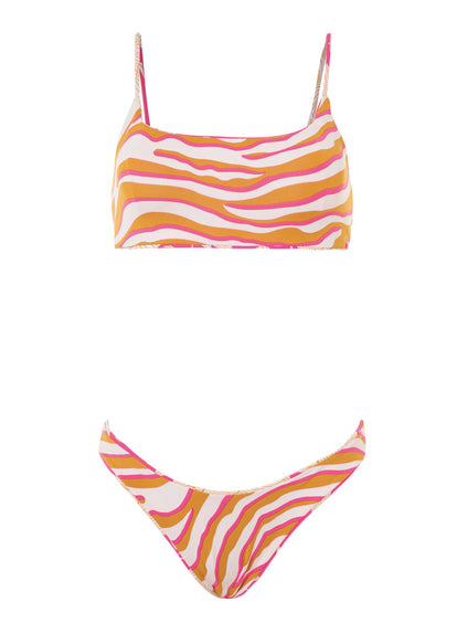  Maaji Floral Duo Zayla Sporty Bralette Bikini Top