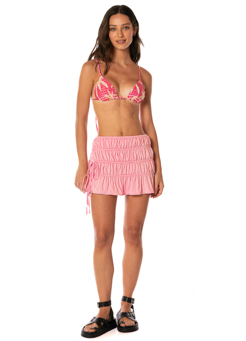 Hover image -  skirts from Maaji – Blush Cora Cheeky Short Skirt – Category: Apparel , Accessories Clothing