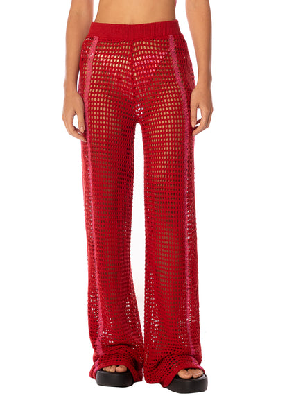 Thumbnail - pants from Maaji – Flame Coral Novelle Pants – Category: Apparel , Accessories Clothing - 7