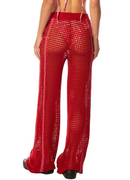 Thumbnail - pants from Maaji – Flame Coral Novelle Pants – Category: Apparel , Accessories Clothing - 6