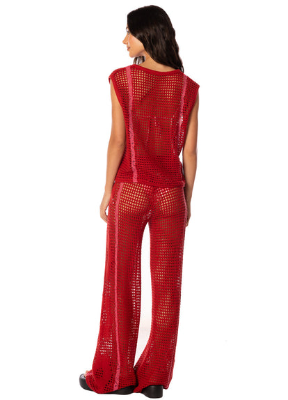 Thumbnail - Foto de Flame Coral Plum Vest by Maaji - Camisas - Ropa de Playa - 6