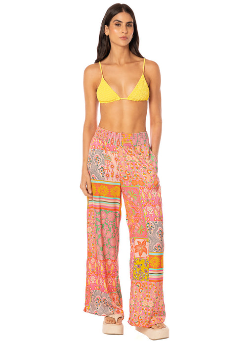 Hover image -  Maaji Boho Damask Marsala Pants 