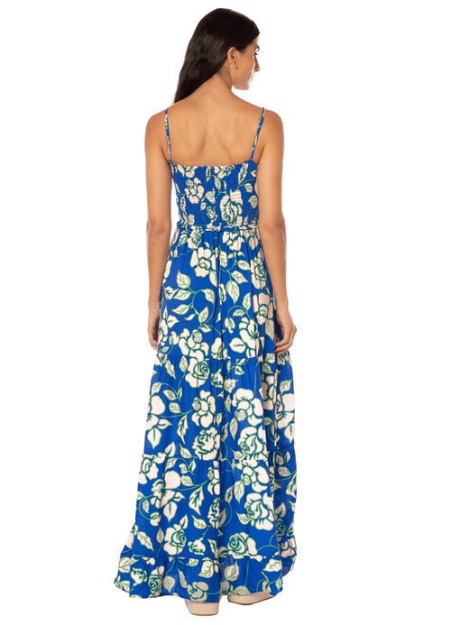 Hover image -  dress from Maaji – Cobalt Flora Buttercup Long Dress – Category: Apparel , Accessories Clothing