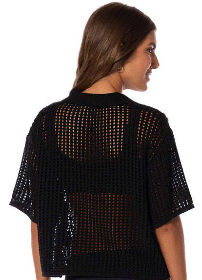  Maaji Midnight Black Canva Shirt 