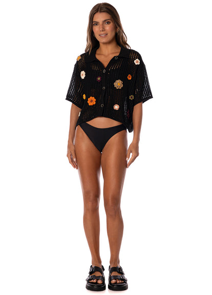  Maaji Midnight Black Canva Shirt 