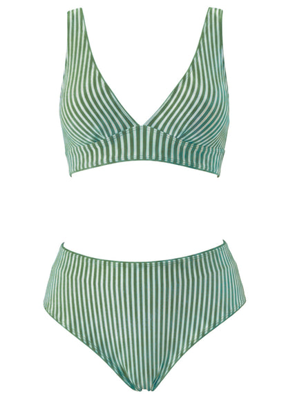 Thumbnail - Foto de Eucalyptus Green Allure Long Line Triangle Bikini Top by Maaji - Tops - Vestidos de Baño - 13