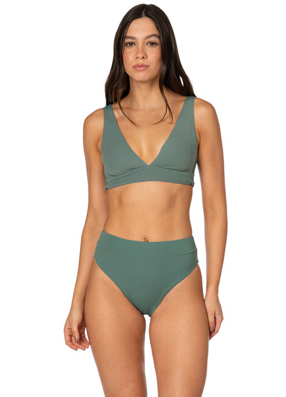  Foto de Eucalyptus Green Allure Long Line Triangle Bikini Top by Maaji - Tops - Vestidos de Baño