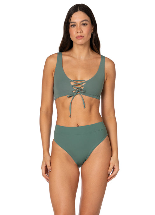 Alternative image -  Foto de Eucalyptus Green Allure Long Line Triangle Bikini Top by Maaji - Tops - Vestidos de Baño