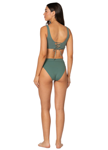  Foto de Eucalyptus Green Allure Long Line Triangle Bikini Top by Maaji - Tops - Vestidos de Baño