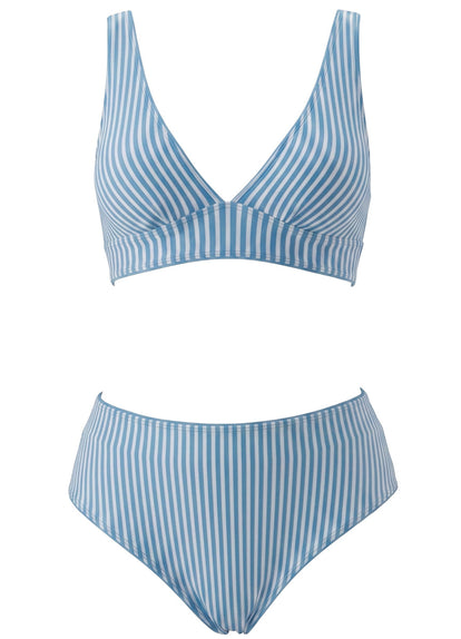 Thumbnail - Foto de Stone Blue Allure Long Line Triangle Bikini Top by Maaji - Tops - Vestidos de Baño - 13