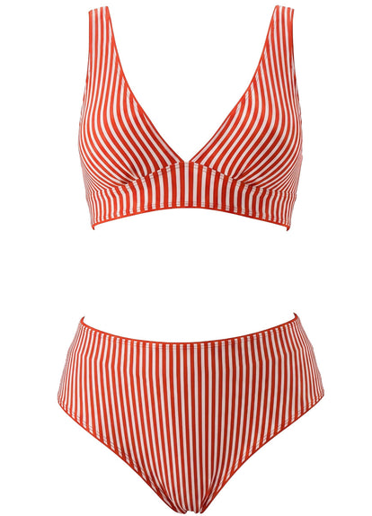 Thumbnail - Foto de Red Camelia Allure Long Line Triangle Bikini Top by Maaji - Tops - Vestidos de Baño - 13