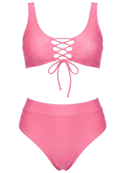  Foto de Radiant Pink Allure Long Line Triangle Bikini Top by Maaji - Tops - Vestidos de Baño