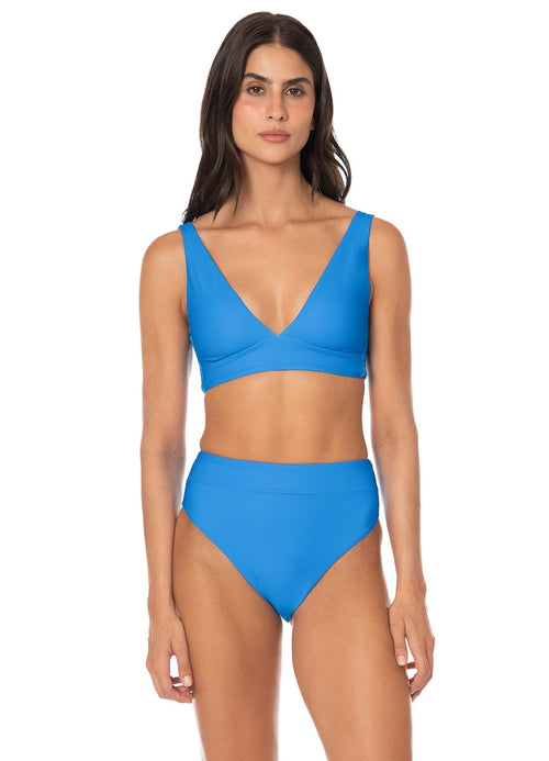 Main image -  Foto de Blue Allure Long Line Triangle Bikini Top by Maaji - Tops - Vestidos de Baño