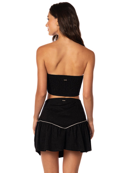  Foto de Midnight Black Sparks Crop Top by Maaji - Ropa de Playa