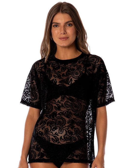 Alternative image -  shirts from Maaji – Lace Twilight Mystique T-Shirt – Category: Apparel , Accessories Clothing