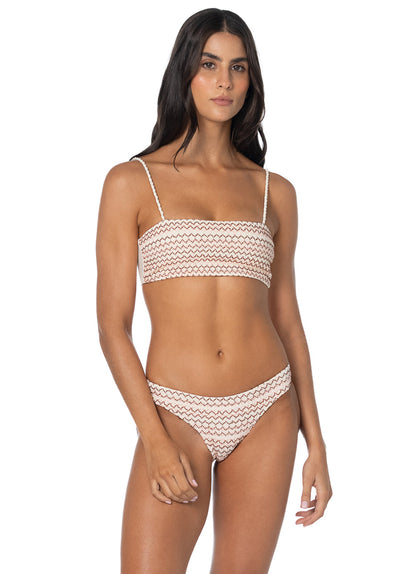 Thumbnail - Foto de Sandstone Light Flirt Low Rise Thin Side Bikini Bottom by Maaji - Panties - Vestidos de Baño - 4
