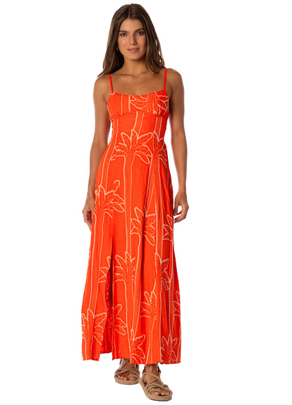 Thumbnail - Maaji Palm Plantation Lupine Long Dress  - 1