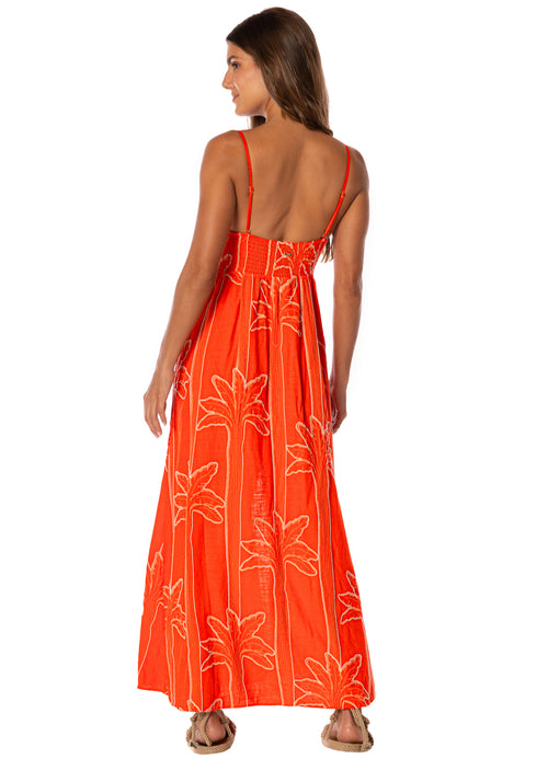 Hover image -  Maaji Palm Plantation Lupine Long Dress 