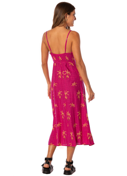 Hover image -  Maaji Sunset Palm Lupine Long Dress 