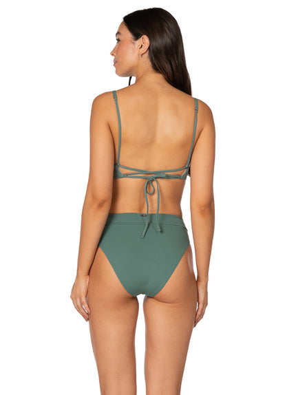  Foto de Eucalyptus Green Suzy Q High Rise Classic Bikini Bottom by Maaji - Panties - Vestidos de Baño