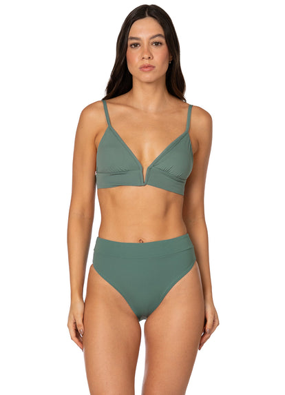  Foto de Eucalyptus Green Suzy Q High Rise Classic Bikini Bottom by Maaji - Panties - Vestidos de Baño