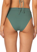 Maaji Eucalyptus Green Suzy Q High Rise Classic Bikini Bottom