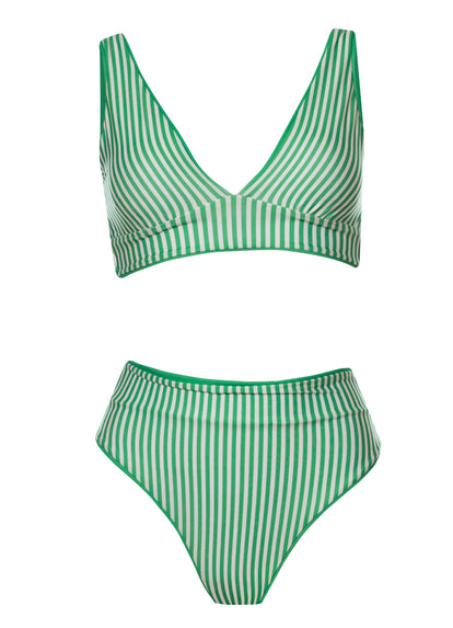  Foto de Green Suzy Q High Rise Classic  Bikini Bottom by Maaji - Panties - Vestidos de Baño