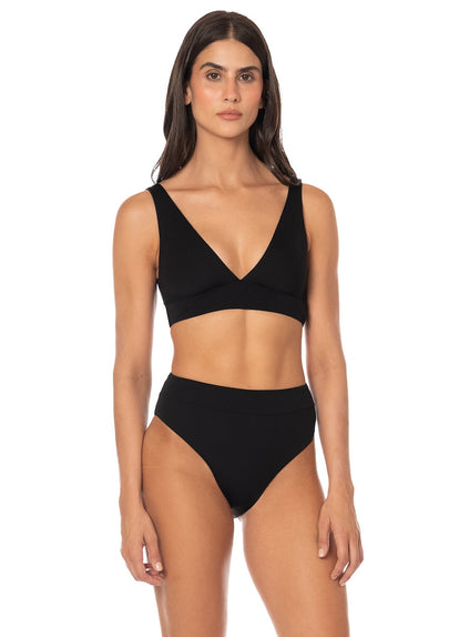  Foto de Jade Black Suzy Q High Rise Classic  Bikini Bottom by Maaji - Panties - Vestidos de Baño