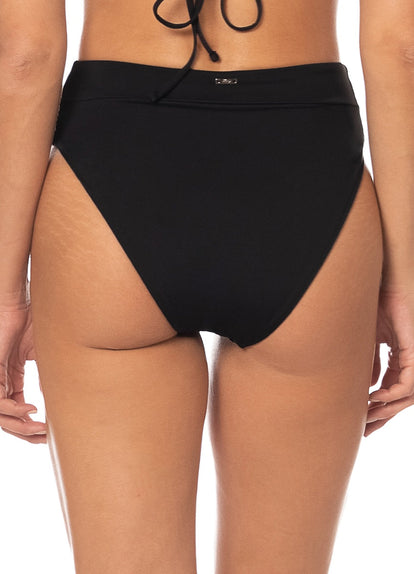  Foto de Jade Black Suzy Q High Rise Classic  Bikini Bottom by Maaji - Panties - Vestidos de Baño