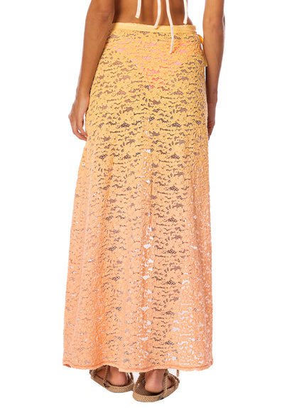 Thumbnail - Maaji Sunrise Sky Clay Long Skirt  - 6