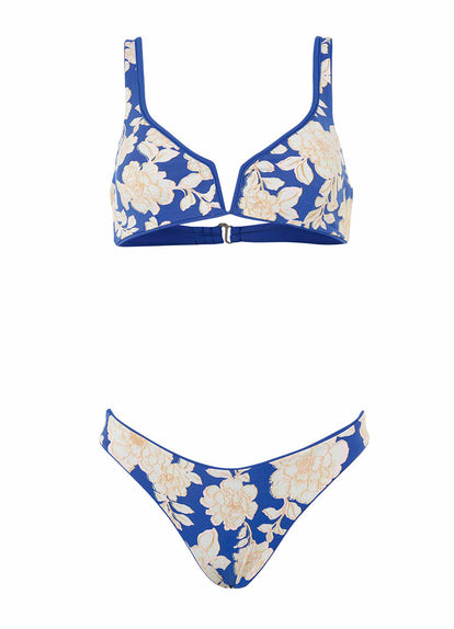  Maaji Lapis Blue Victory V Wire Bralette Bikini Top