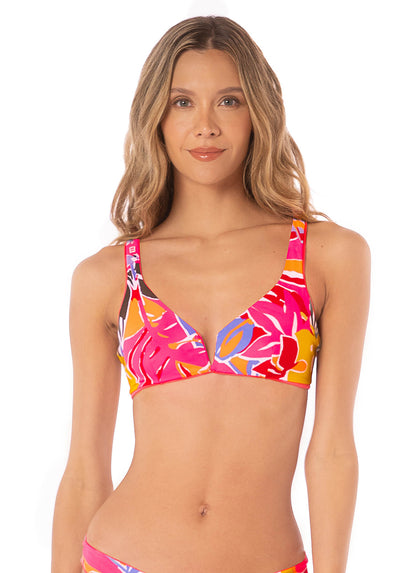  bikini top from Maaji – Fuchsia Dianthus victory reversible bralette bikini top – Category: Apparel , Accessories Clothing Swimwear