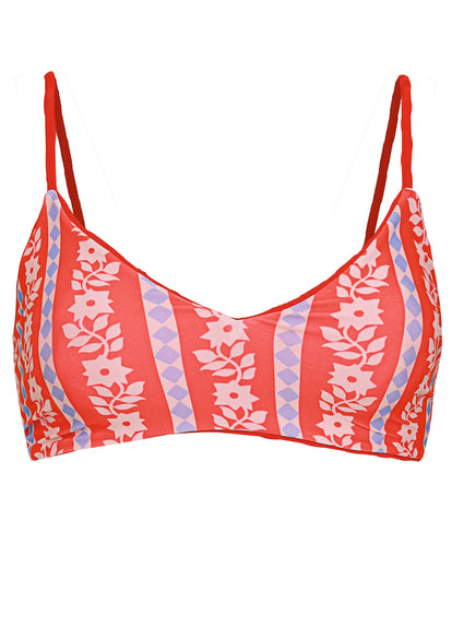  Maaji Apple Red Rocks Classic Bralette Bikini Top