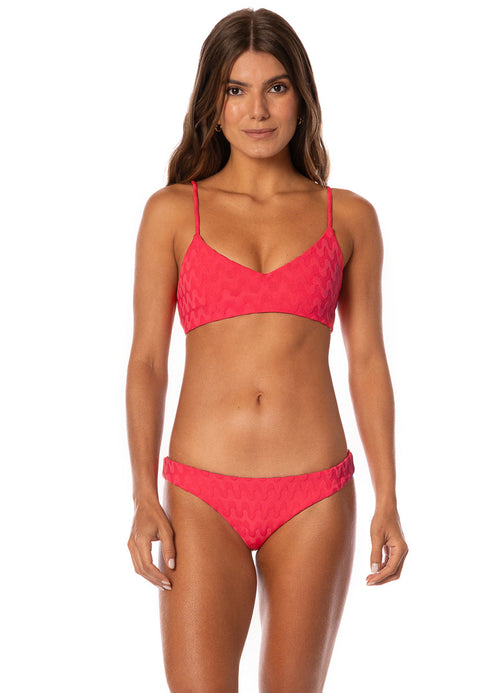 Main image -  Maaji Apple Red Rocks Classic Bralette Bikini Top