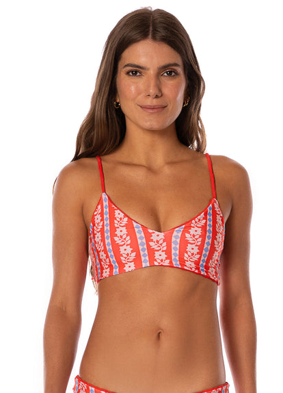  Maaji Apple Red Rocks Classic Bralette Bikini Top