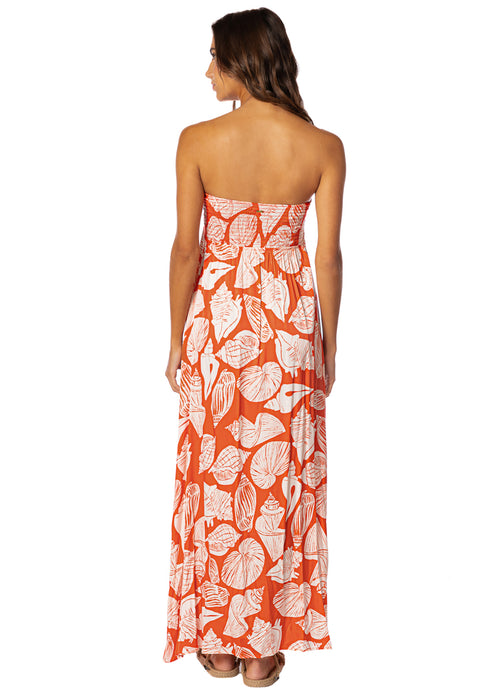 Hover image -  Maaji Australian Reef Crimson Long Dress 