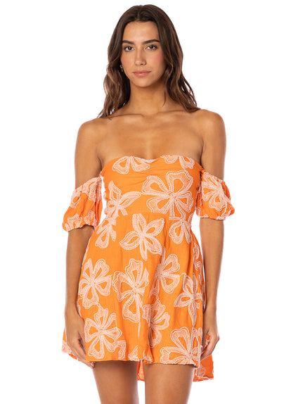  Maaji Tangerine Bloom Aperol Short Dress 