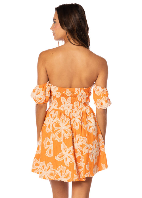 Hover image -  Maaji Tangerine Bloom Aperol Short Dress 
