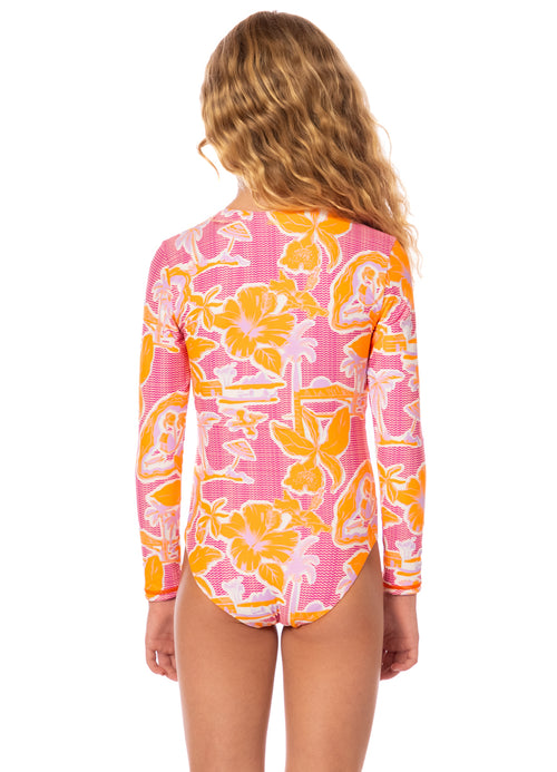 Hover image -  Maaji Flamingo Glow Miku Girls One Piece 