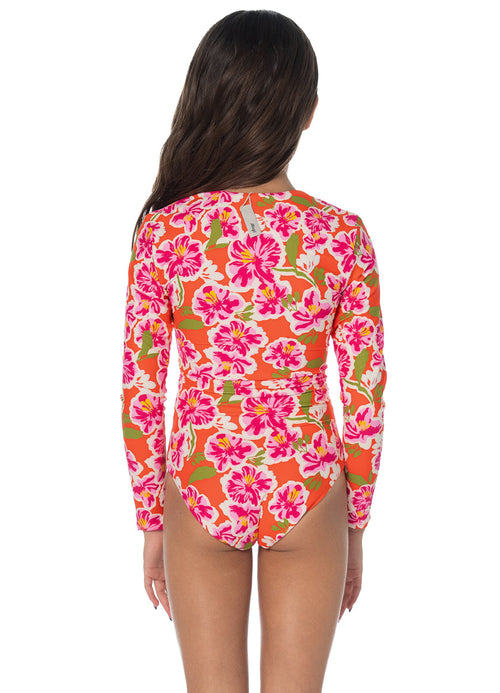 Hover image -  Foto de Under The Pink Moon Miku Girls One Piece Set by Maaji - Vestidos De Baño Para Niñas - Niñas