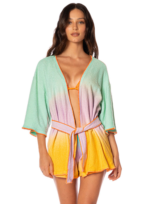 Main image -  Maaji Coral Meadow Dawn Kimono 