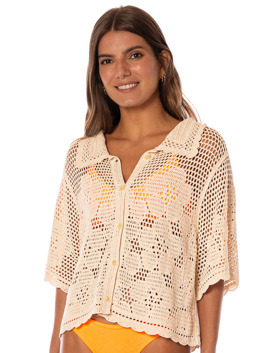 Main image -  Maaji Macramé Meadow Ethereal Shirt 