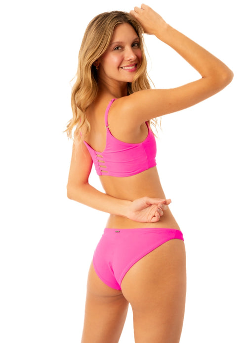 Main image -  Maaji Radiant Pink Flirt Thin Side Bikini Bottom