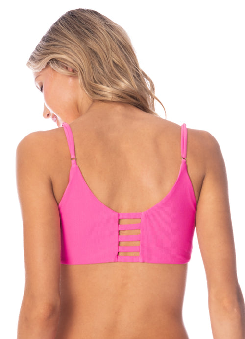 Alternative image -  Maaji Radiant Pink Praia Classic Bralette Bikini Top