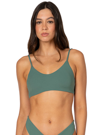 Thumbnail - Foto de Eucalyptus Green Praia Classic Bralette Bikini Top by Maaji - Tops - Vestidos de Baño - 4