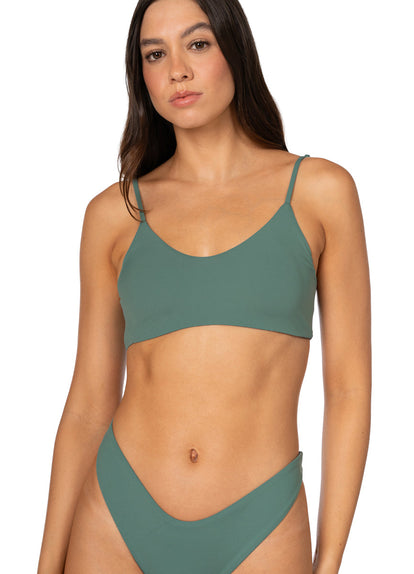 Thumbnail - Foto de Eucalyptus Green Praia Classic Bralette Bikini Top by Maaji - Tops - Vestidos de Baño - 7