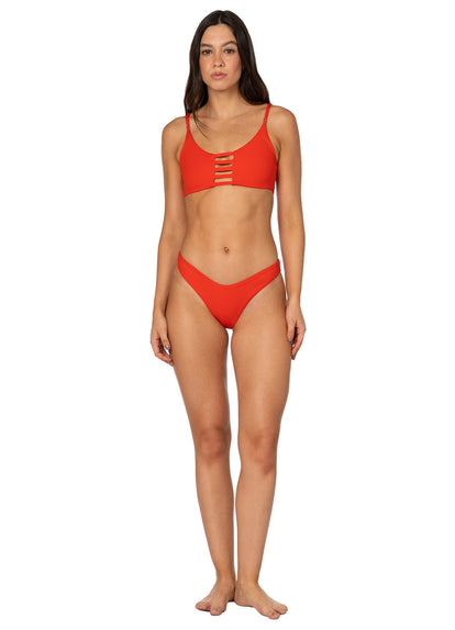 Thumbnail - Foto de Red Camelia Praia Classic Bralette Bikini Top by Maaji - Tops - Vestidos de Baño - 10